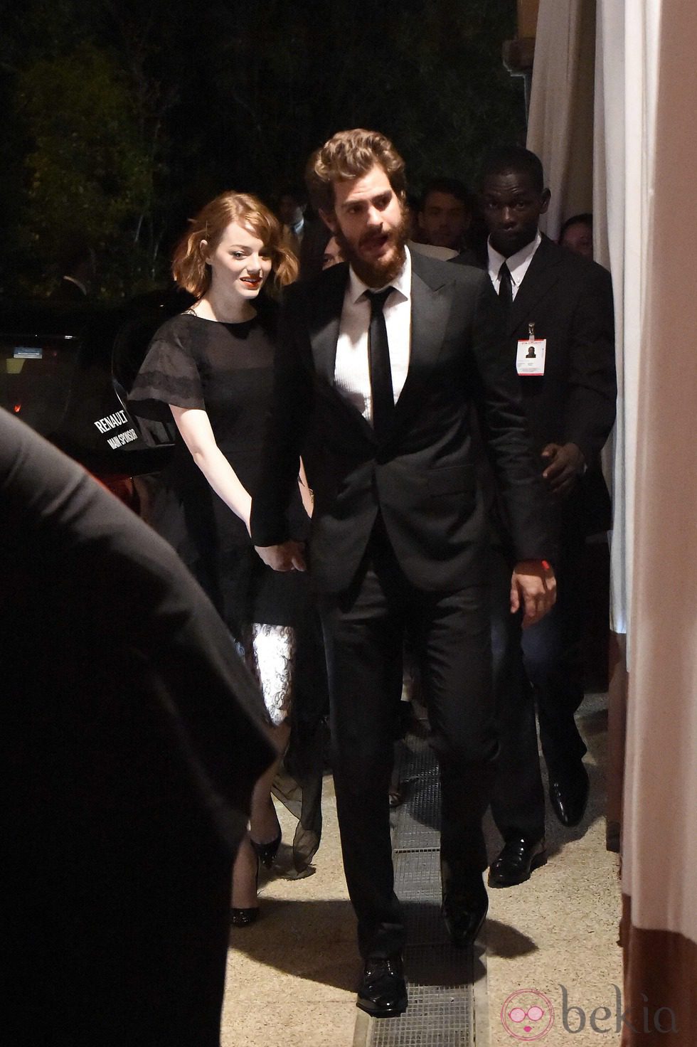 Emma Stone y Andrew Garfield paseando por Venecia