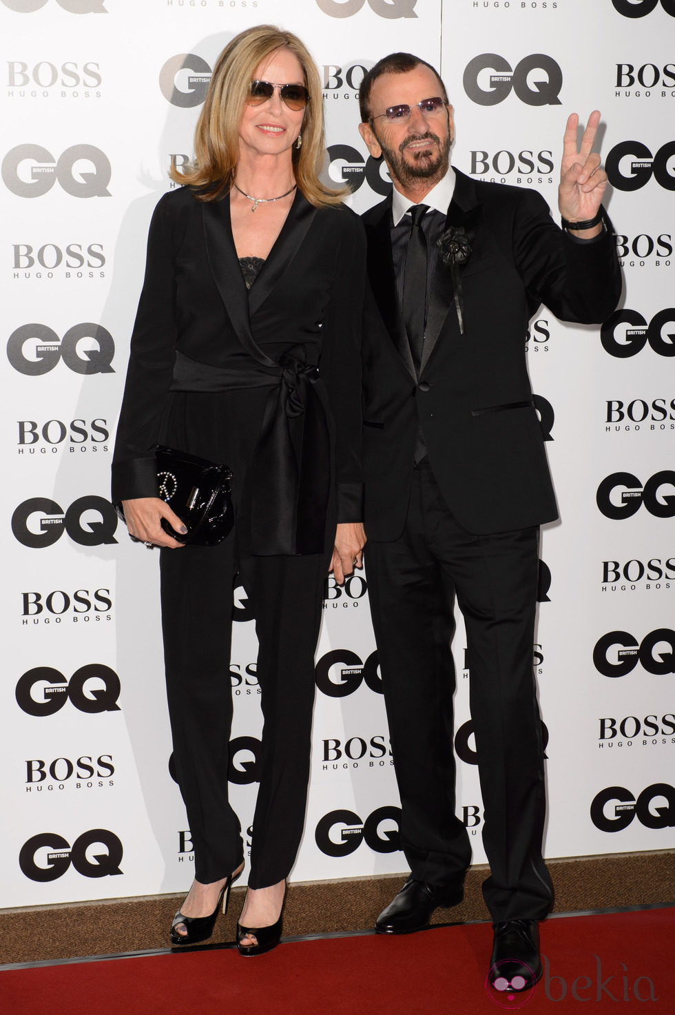 Ringo Starr y Barbara Bach en los Premios GQ Hombres del Año 2014