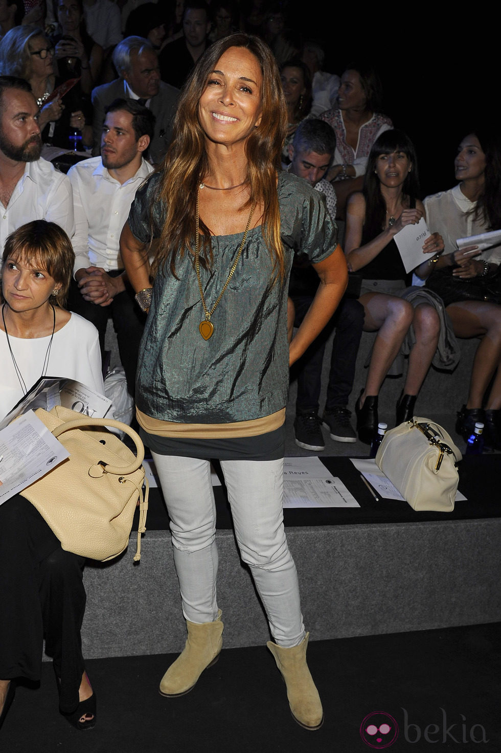 Lydia Bosch en el desfile de Ana Locking en Madrid Fashion Week primavera/verano 2015