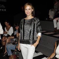 Marta Hazas en el desfile de Alvarno en Madrid Fashion Week primavera/verano 2015