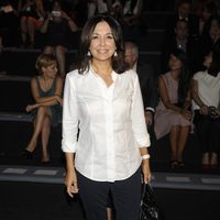 Isabel Gemio en el desfile de Hannibal Laguna en Madrid Fashion Week primavera/verano 2015