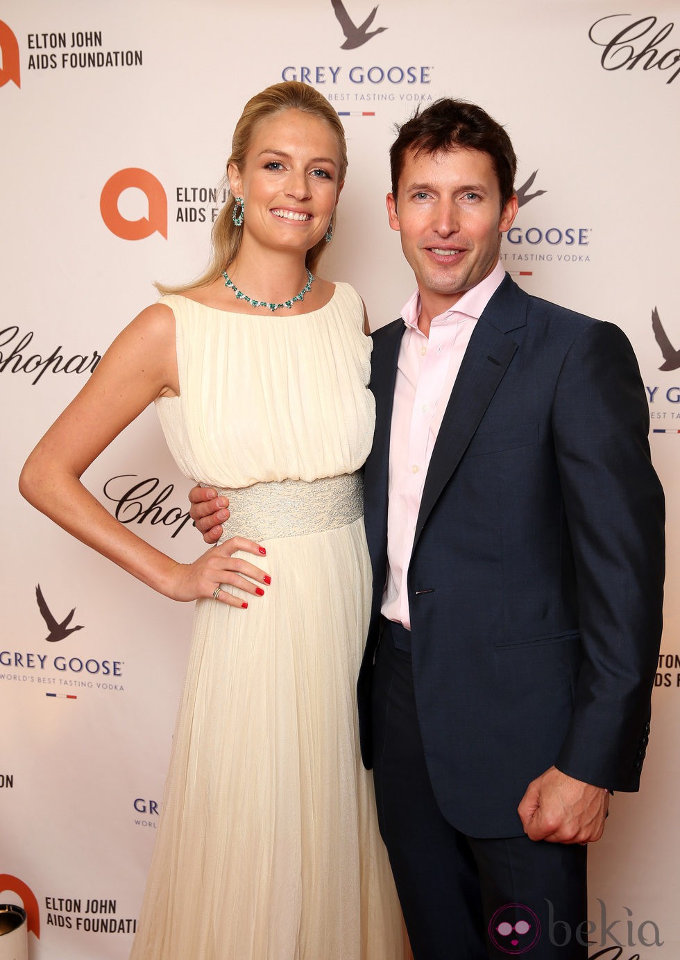 James Blunt y Sofia Wellesley en la 15º edición de los premios NRJ Music.