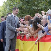 El Rey Felipe saluda a los ciudadanos de Zafra