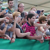 La Reina Letizia saluda a los ciudadanos de Zafra