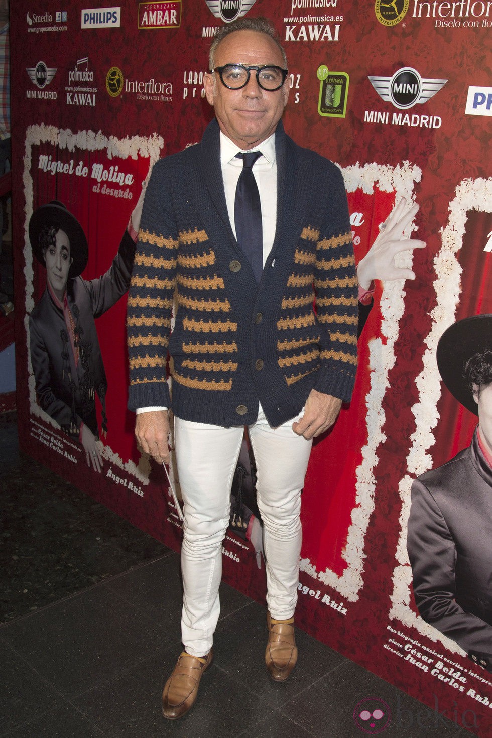Joaquín Torres en el estreno de 'Miguel de Molina al desnudo'