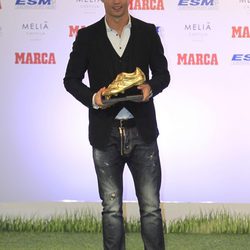 Cristino Ronaldo tras recibir la Bota de Oro 2014