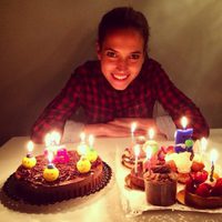 Ana Fernández celebrando su 25 cumpleaños