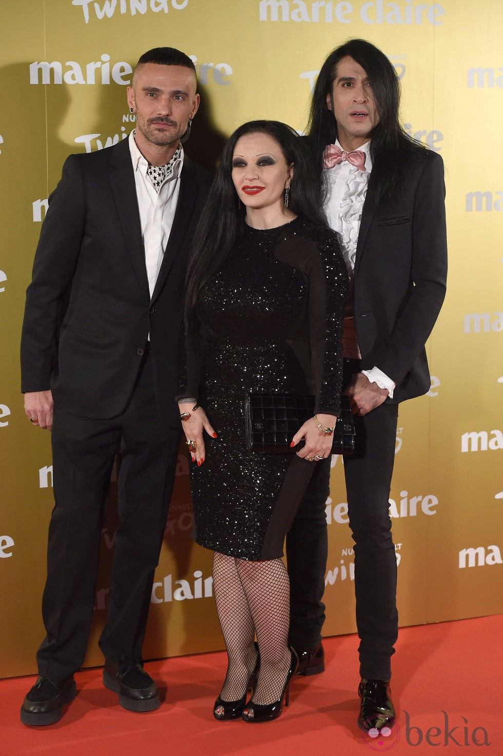 Alaska, Mario Vaquerizo y David Delfín en la entrega de los Premios Prix de la Moda 2014