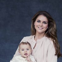 Magdalena de Suecia y su hija la Princesa Leonor felicitan Acción de Gracias 2014