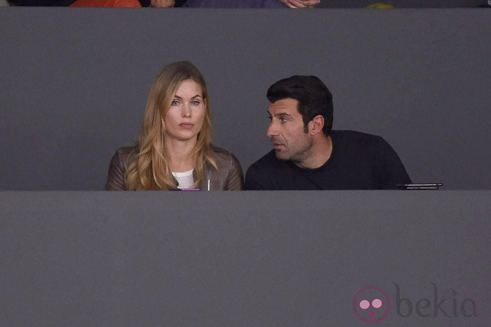 Helen Swedin y Luis Figo en la Madrid Horse Week 2014
