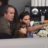 Mar Saura con su marido y su hija en la Madrid Horse Week 2014
