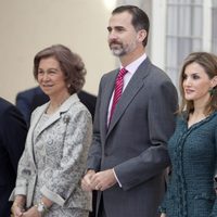 La Reina Sofía, el Rey Felipe, la Reina Letizia y la Infanta Elena en los Premios Nacional del Deporte 2013