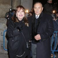 Massiel en el funeral de la Duquesa de Alba en Madrid