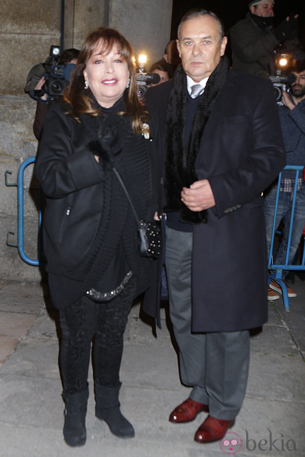 Massiel en el funeral de la Duquesa de Alba en Madrid