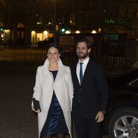 Carlos Felipe de Suecia y Sofia Hellqvist en un concierto de Navidad