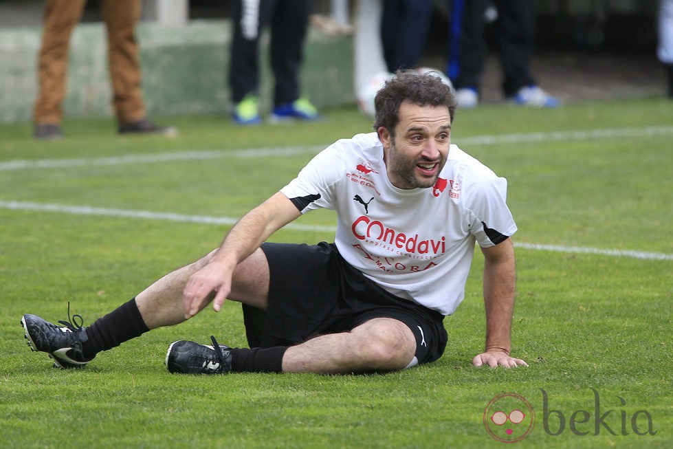Daniel Guzmán en el partido benéfico 'artistas vs. toreros'