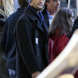 Israel Bayón y Miguel Abellán tomando unas copas por Navidad en Madrid