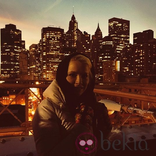 Soraya Arnelas de turismo por Nueva York para despedir 2014