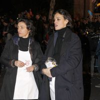Laura Ponte repartiendo caramelos en la Cabalgata de Reyes de Madrid 2015