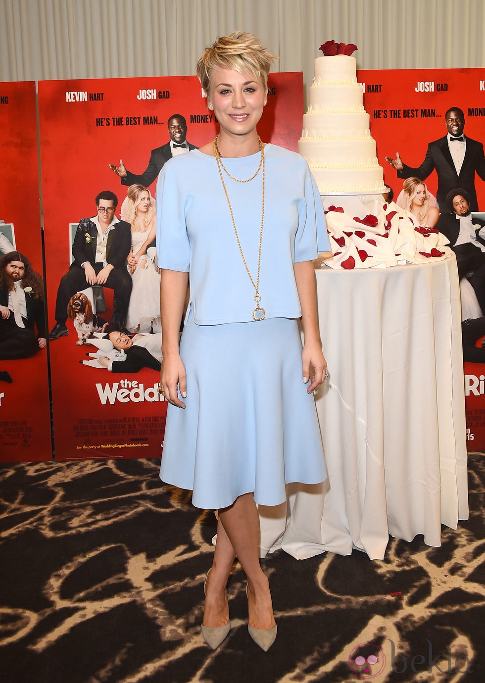 Kaley Cuoco asiste a la presentación de 'The Wedding Ringer' en Los Angeles