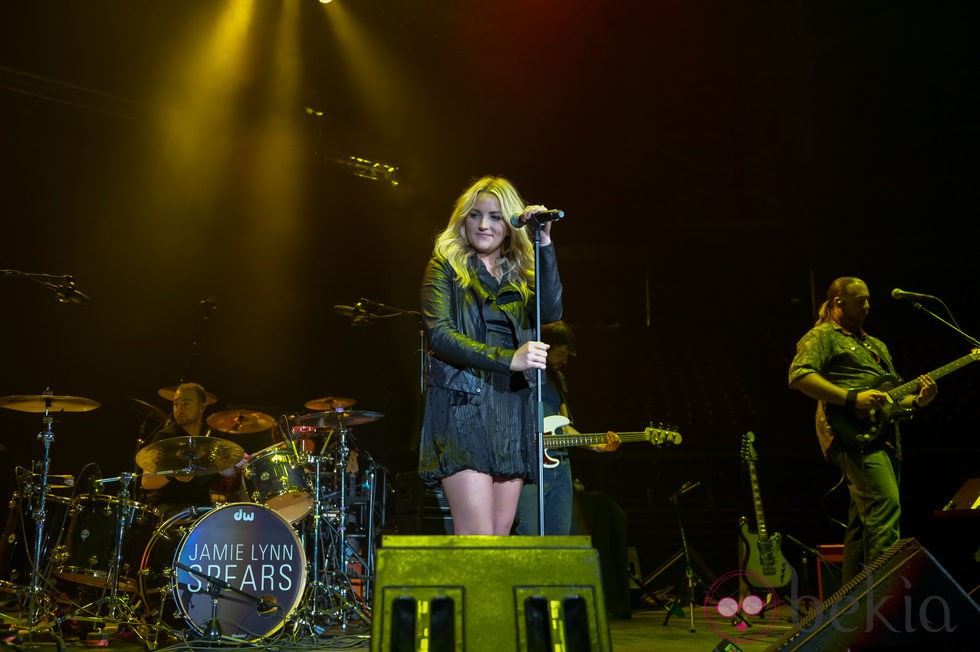 Jamie Lynn Spears durante una actuación en Texas