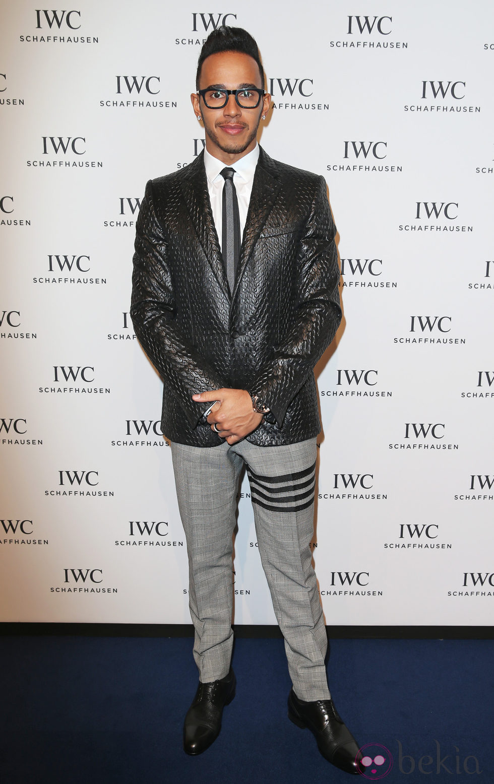 Lewis Hamilton en el Salón de la Alta Relojería de Ginebra