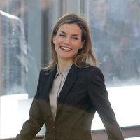 La Reina Letizia, muy sonriente en la inauguración de FITUR 2015