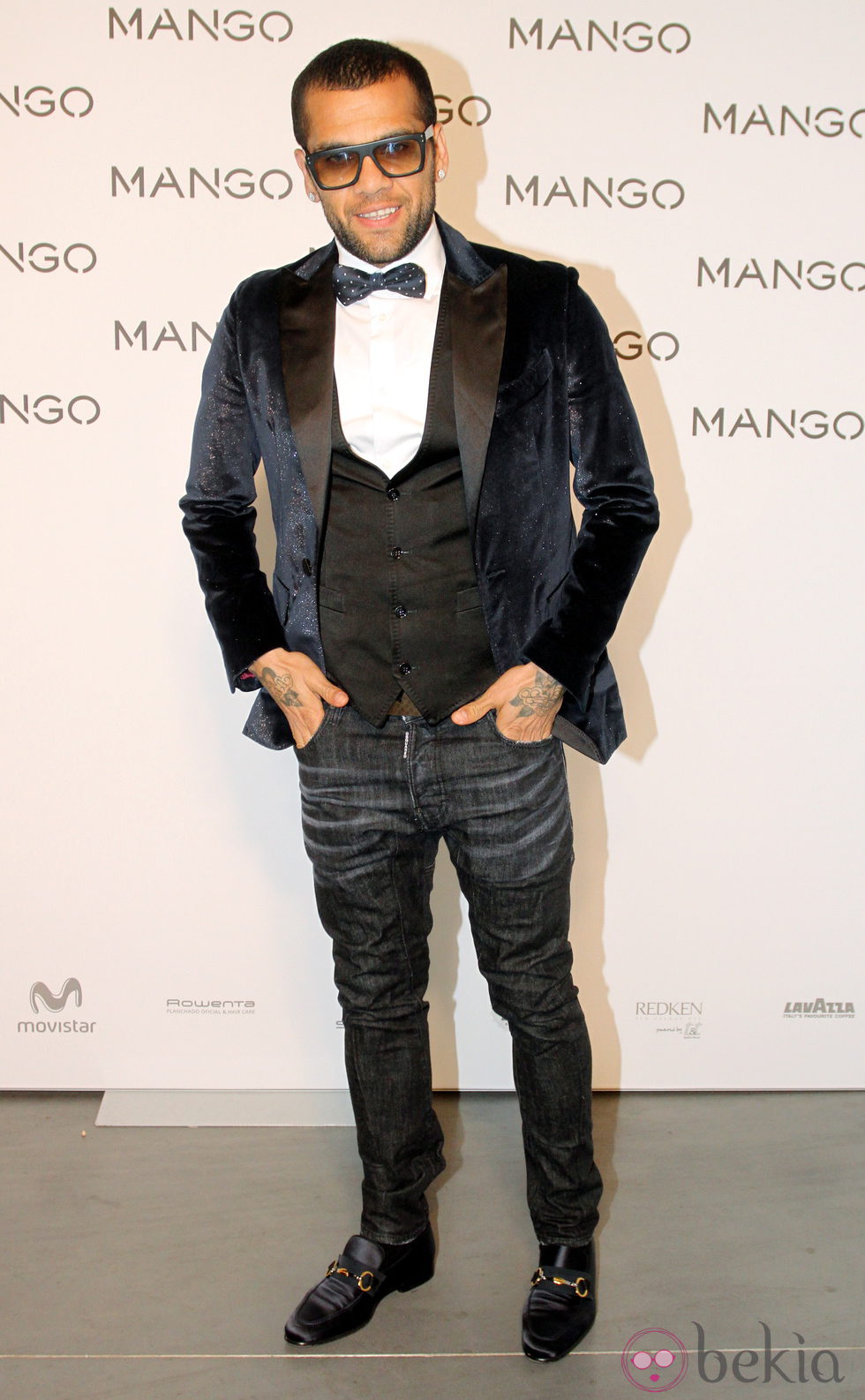 Dani Alves en el desfile de Mango en 080 Barcelona fashion primavera/verano 2015