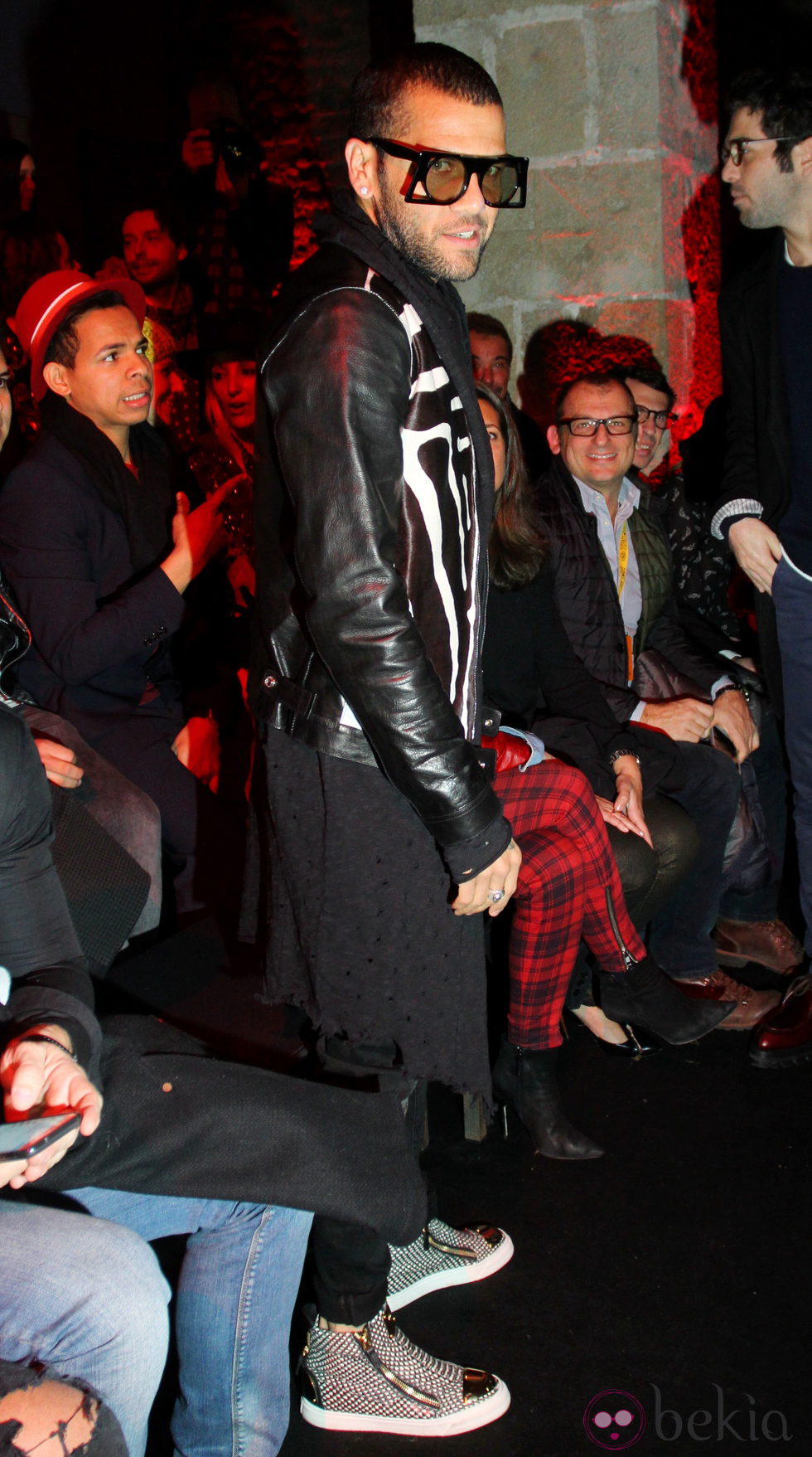 Dani Alves en el desfile de Custo Barcelona en la 080 Barcelona Fashion