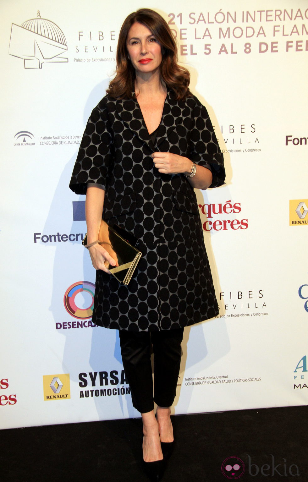 Ana García Siñeriz en el desfile de Vicky Martín Berrocal en el SIMOF 2015