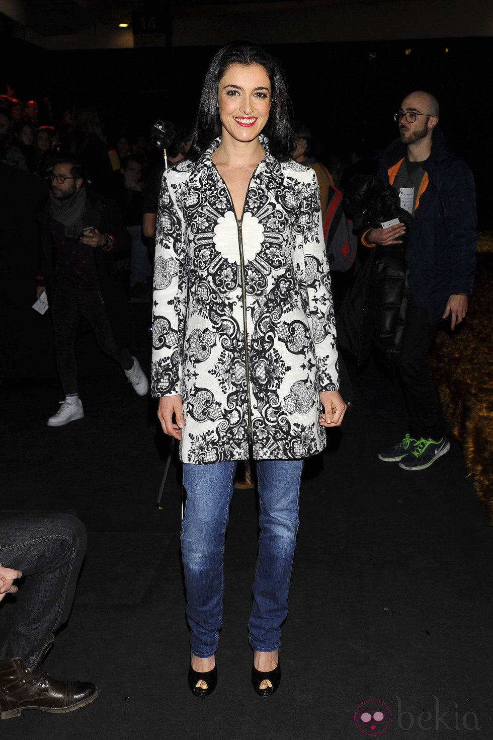 Blanca Romero en el desfile de Desigual en la Madrid Fashion Week otoño/invierno 2015/2016