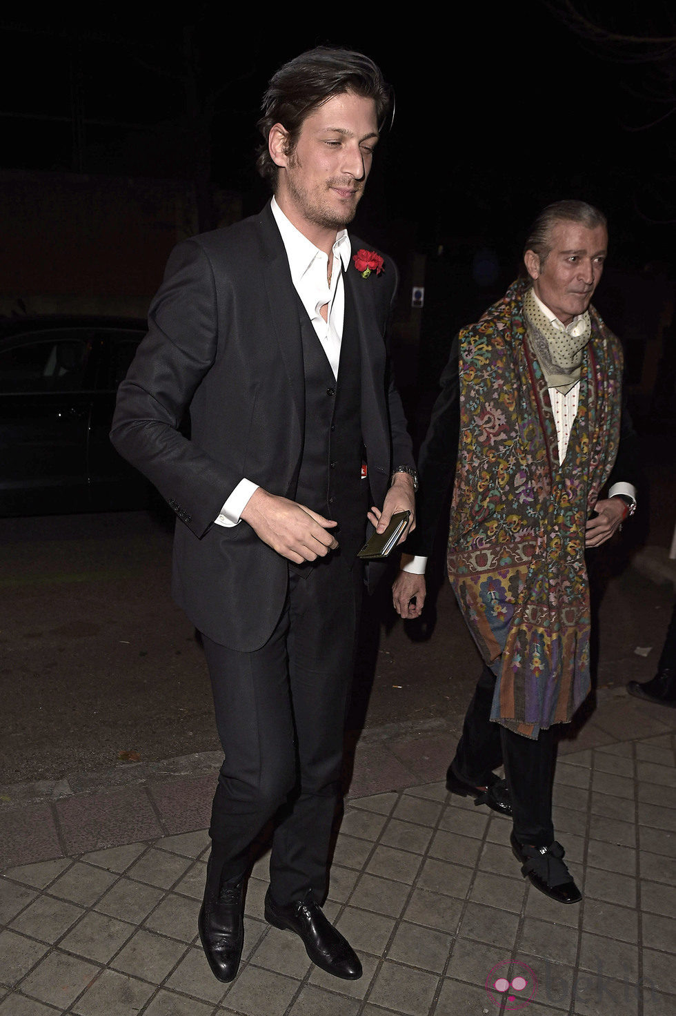 Luis Medina en la fiesta en honor a Valentino celebrada en Madrid