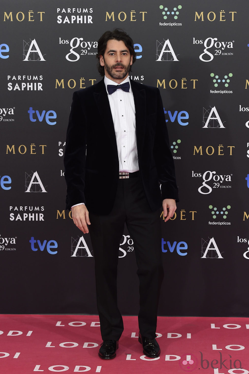 Eduardo Noriega en la alfombra roja de los Goya 2015