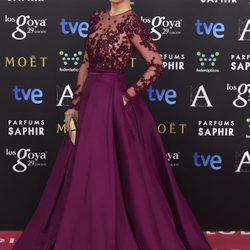 Blanca Suárez en la alfombra roja de los Goya 2015