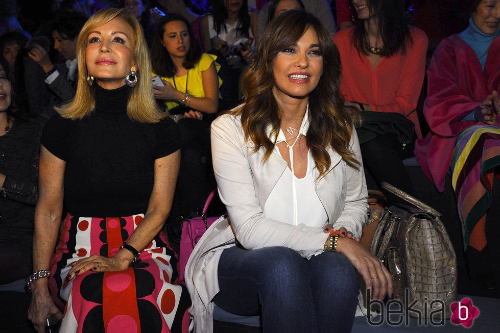 Carmen Lomana y Mariló Montero en la Madrid Fashion Week otoño/invierno 2015/2016