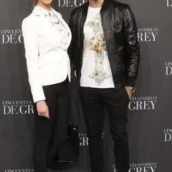 Desiré Cordero y Álvaro Ruiz en el estreno de 'Cincuenta sombras de Grey' en Madrid