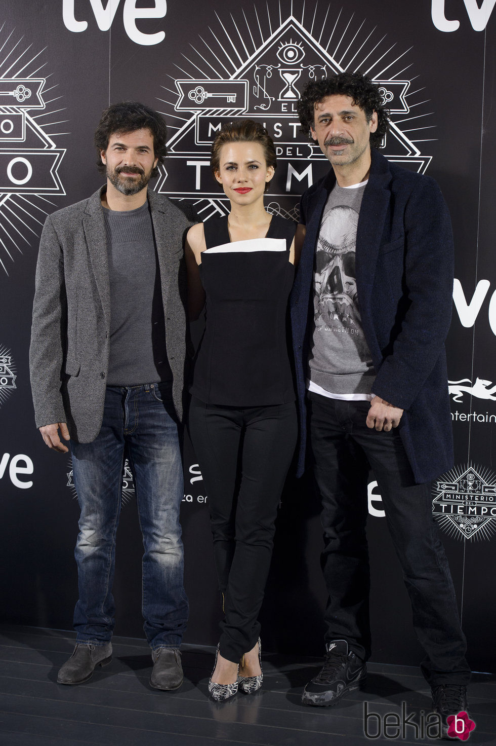 Rodolfo Sancho, Aura Garrido y Nacho Fresneda presentan 'El ministerio del tiempo'