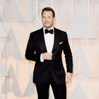 Chris Pratt en la alfombra roja de los premios Oscar 2015