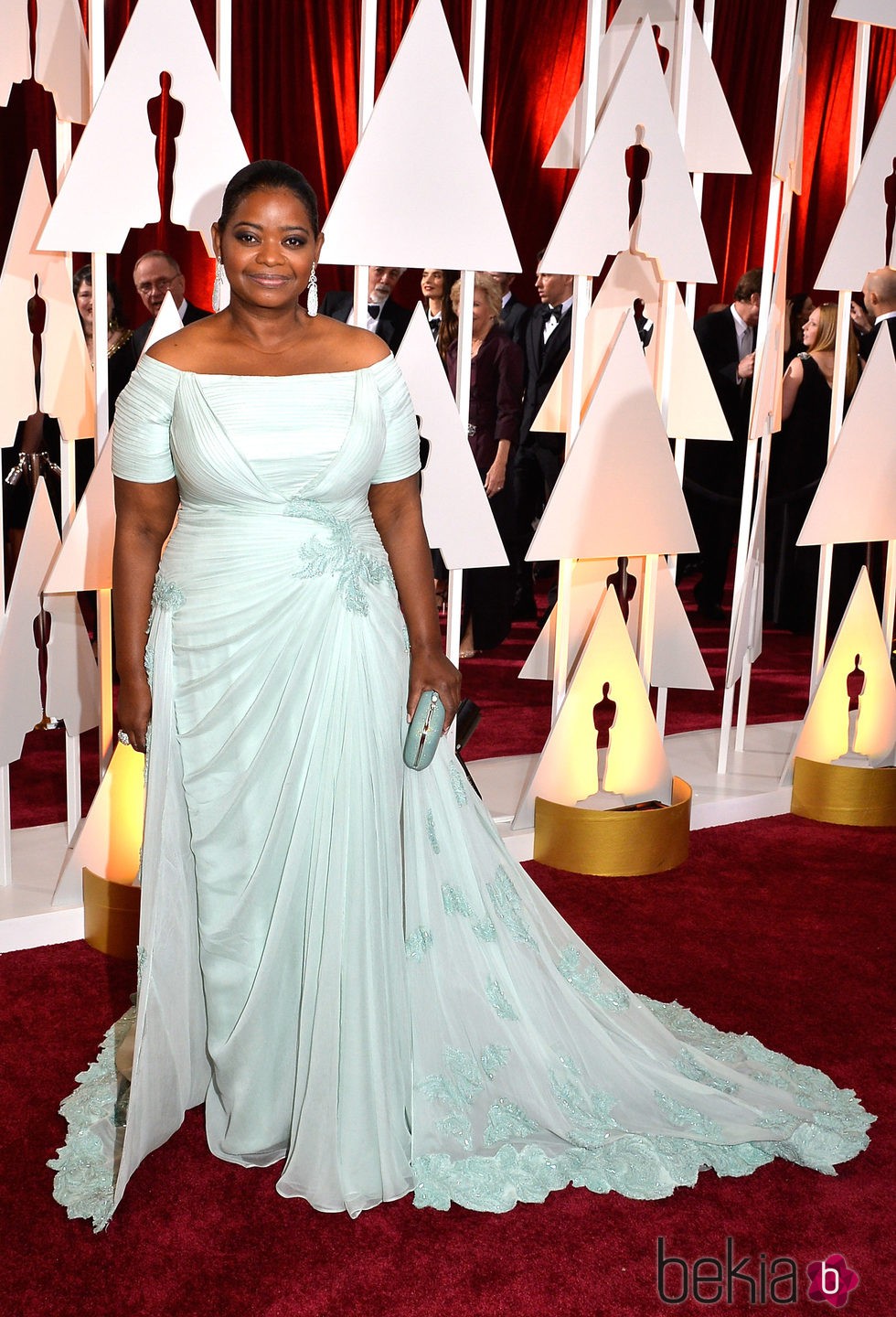 Octavia Spencer llega a la alfombra roja de los Oscar 2015
