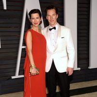 Benedict Cumberbatch y Sophie Hunter en la fiesta Vanity Fair tras los Oscar 2015