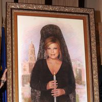 Retrato de Terelu Campos como musa de la exaltación de la mantilla