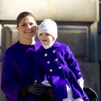 Victoria de Suecia celebra su santo con la Princesa Estela