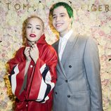 Rita Ora y Ricky Hil en la inauguración de una tienda de Tommy Hilfiger en París