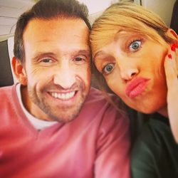 Luján Argüelles y su novio Carlos yendo a Miami