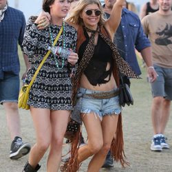 Fergie pasándoselo en grande en el Festival de Coachella 2015