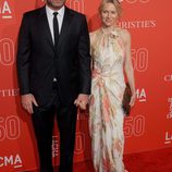 LIev Schreiber y Naomi Watts en la gala del 50 aniversario del LACMA