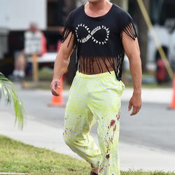 Zac Efron rodando una secuencia de la película 'Dirty Grandpa'