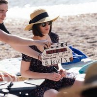 Dakota Johnson grabando un anuncio de cerveza en Ibiza