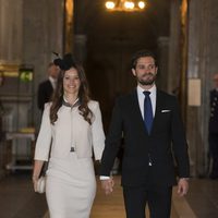 Carlos Felipe de Suecia y Sofia Hellvist en la lectura de sus amonestaciones prenupciales