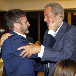 Fernando Tejero y Arturo Fernández en la entrega de los Bombines de San Isidro 2015